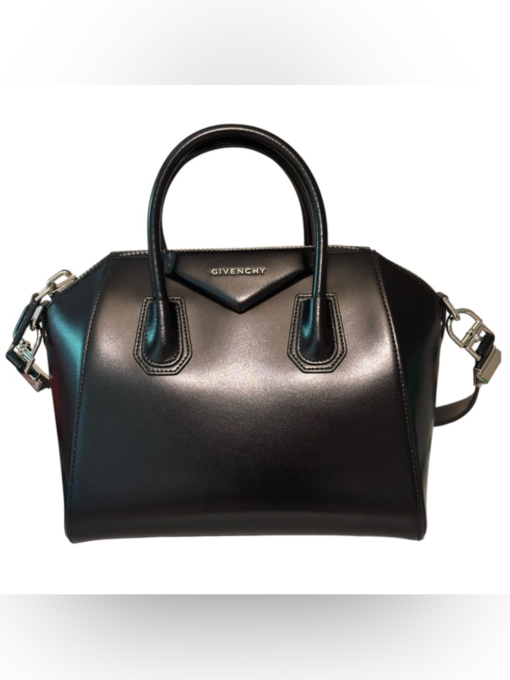 Givenchy Black Antigona Leather Satchel